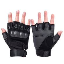 Load image into Gallery viewer, Tactical Hard Knuckle Half finger Gloves Men's Army Military Combat Hunting Shooting Airsoft Paintball Police Duty - Fingerless
