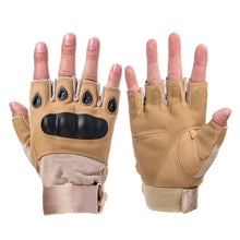 Load image into Gallery viewer, Tactical Hard Knuckle Half finger Gloves Men's Army Military Combat Hunting Shooting Airsoft Paintball Police Duty - Fingerless
