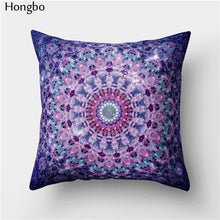 Load image into Gallery viewer, Hongbo 1 Pcs Datura Cushion Cover Decoration Mandala Printed Pillow Case Pillowcase for Bedroom Sofa Car Seat Chair Decoration
