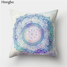 Load image into Gallery viewer, Hongbo 1 Pcs Datura Cushion Cover Decoration Mandala Printed Pillow Case Pillowcase for Bedroom Sofa Car Seat Chair Decoration
