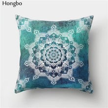 Load image into Gallery viewer, Hongbo 1 Pcs Datura Cushion Cover Decoration Mandala Printed Pillow Case Pillowcase for Bedroom Sofa Car Seat Chair Decoration
