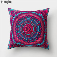 Load image into Gallery viewer, Hongbo 1 Pcs Datura Cushion Cover Decoration Mandala Printed Pillow Case Pillowcase for Bedroom Sofa Car Seat Chair Decoration
