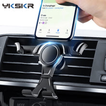 Load image into Gallery viewer, Universal Car Phone Holder For Phone In Car Air Vent Mount Stand No Magnetic Mobile Holder For iPhone Smartphone Gravity Bracket
