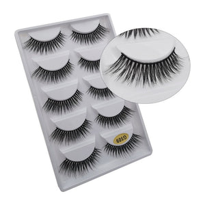 5 Pairs Mink EyeLashes 3D False Lashes winged Thick MakeupEyeLash Dramatic Lashes Natural Volume Soft Fake Eye Lashes g800