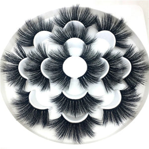 7 pairs 25 mm mink eyelashes 3d eyelashes natural false eyelashes thick eyelashes eye makeup eyelash extension supplies