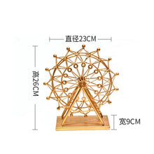 Load image into Gallery viewer, Nordic Iron Ferris Wheel Ornaments Rotating Table Lamp Creative Crafts Bedside Lamp Living Room Bedroom Home Decorations
