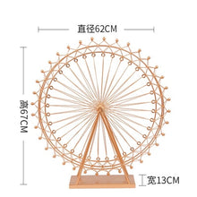 Load image into Gallery viewer, Nordic Iron Ferris Wheel Ornaments Rotating Table Lamp Creative Crafts Bedside Lamp Living Room Bedroom Home Decorations
