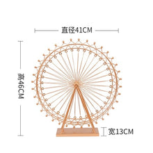Load image into Gallery viewer, Nordic Iron Ferris Wheel Ornaments Rotating Table Lamp Creative Crafts Bedside Lamp Living Room Bedroom Home Decorations
