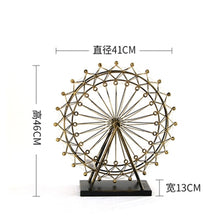 Load image into Gallery viewer, Nordic Iron Ferris Wheel Ornaments Rotating Table Lamp Creative Crafts Bedside Lamp Living Room Bedroom Home Decorations
