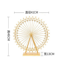 Load image into Gallery viewer, Nordic Iron Ferris Wheel Ornaments Rotating Table Lamp Creative Crafts Bedside Lamp Living Room Bedroom Home Decorations
