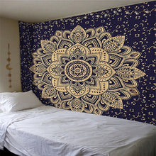 Load image into Gallery viewer, Polyester Mandala Print Tapestry Wall Hanging Carpet Throw Yoga Beach Mat Blanket Large 150*200cm Sleeping pad wall art Tapestry

