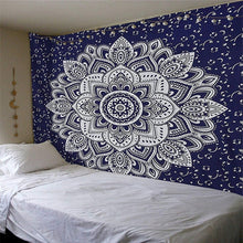 Load image into Gallery viewer, Polyester Mandala Print Tapestry Wall Hanging Carpet Throw Yoga Beach Mat Blanket Large 150*200cm Sleeping pad wall art Tapestry
