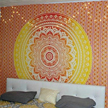 Load image into Gallery viewer, Polyester Mandala Print Tapestry Wall Hanging Carpet Throw Yoga Beach Mat Blanket Large 150*200cm Sleeping pad wall art Tapestry
