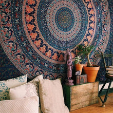 Load image into Gallery viewer, Polyester Mandala Print Tapestry Wall Hanging Carpet Throw Yoga Beach Mat Blanket Large 150*200cm Sleeping pad wall art Tapestry
