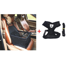 Load image into Gallery viewer, Dog Booster Seat Dog Car Seat Cover Basket Pet Puppy Safety Belt Mesh Dog Harness Vest Dog Leash Cat Travel Carrier Hanging Bags
