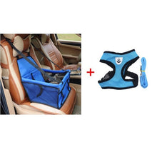 Load image into Gallery viewer, Dog Booster Seat Dog Car Seat Cover Basket Pet Puppy Safety Belt Mesh Dog Harness Vest Dog Leash Cat Travel Carrier Hanging Bags
