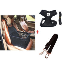 Load image into Gallery viewer, Dog Booster Seat Dog Car Seat Cover Basket Pet Puppy Safety Belt Mesh Dog Harness Vest Dog Leash Cat Travel Carrier Hanging Bags
