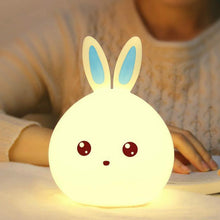 Load image into Gallery viewer, Led Rabbit Night Light USB for Children Baby Kids Gift Animal Cartoon Decorative Lamp Bedside Bedroom Living Room
