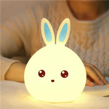 Load image into Gallery viewer, Led Rabbit Night Light USB for Children Baby Kids Gift Animal Cartoon Decorative Lamp Bedside Bedroom Living Room
