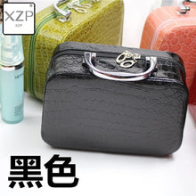 Load image into Gallery viewer, XZP Women Beauticians Cosmetic Cases Travel Handbags Pu Leather Organizer Makeup Bag Wash Bags Make Up Elegant Cosmetic Case

