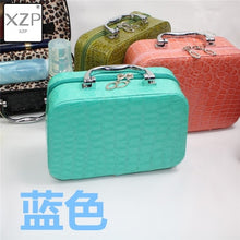 Load image into Gallery viewer, XZP Women Beauticians Cosmetic Cases Travel Handbags Pu Leather Organizer Makeup Bag Wash Bags Make Up Elegant Cosmetic Case
