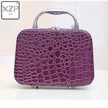 Load image into Gallery viewer, XZP Women Beauticians Cosmetic Cases Travel Handbags Pu Leather Organizer Makeup Bag Wash Bags Make Up Elegant Cosmetic Case
