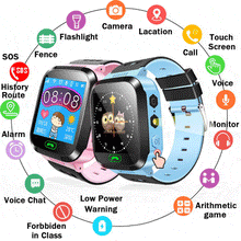 Load image into Gallery viewer, Y21S Touch Screen Kids GPS Watch with Camera Lighting Smart Watch Sleep Monitor GPS SOS Baby Watch PK Q12 Q19 Q50 Q750 Q100
