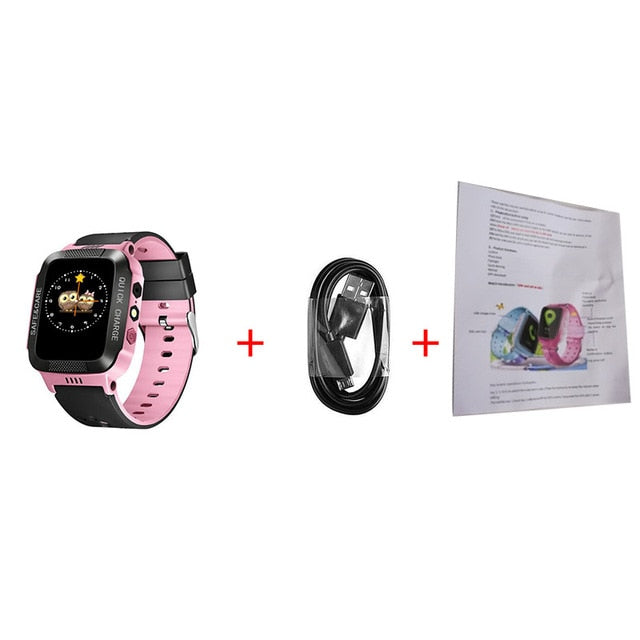 Y21S Touch Screen Kids GPS Watch with Camera Lighting Smart Watch Sleep Monitor GPS SOS Baby Watch PK Q12 Q19 Q50 Q750 Q100