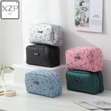 Load image into Gallery viewer, XZP New Women Travel Cosmetic Bag Multifunction Geometric Makeup Bags Waterproof Portable Toiletries Organizer Make up Cases
