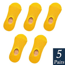 Load image into Gallery viewer, Women's Cotton Invisible No show Socks non-slip Summer Candy Solid Color Silicone Short Socks Fashion Cute Thin Ankle Boat Socks
