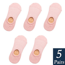 Load image into Gallery viewer, Women's Cotton Invisible No show Socks non-slip Summer Candy Solid Color Silicone Short Socks Fashion Cute Thin Ankle Boat Socks
