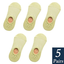 Load image into Gallery viewer, Women's Cotton Invisible No show Socks non-slip Summer Candy Solid Color Silicone Short Socks Fashion Cute Thin Ankle Boat Socks
