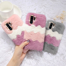 Load image into Gallery viewer, LCHULLE Cute Warm Furry Fluffy Case for Huawei P20 P30 Mate 20 Pro Lite Nova 4e Soft TPU Artifical Fur Hair Phone Cover Fundas
