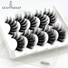 Load image into Gallery viewer, 5Pairs 3D Mink Hair False Eyelashes Natural/Thick Long Eye Lashes Wispy Makeup Beauty Extension Tools sexy sheep
