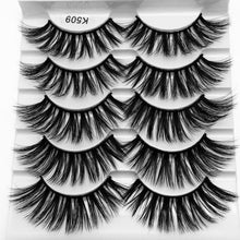 Load image into Gallery viewer, 7 pairs 25 mm mink eyelashes 3d eyelashes natural false eyelashes thick eyelashes eye makeup eyelash extension supplies
