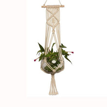 Load image into Gallery viewer, Handmade Rope Macrame Plant Hanger Plant Holder Flower /pot Hanging Rope Braided Craft For Wall Decoration Countyard Garden
