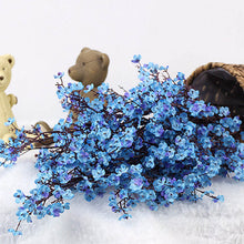 Load image into Gallery viewer, Cherry Blossoms Artificial Flowers Baby's Breath Gypsophila Fake Flowers DIY Wedding Decoration Home Bouquet Faux Flowers Branch
