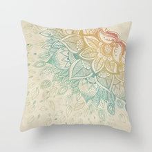 Load image into Gallery viewer, Fuwatacchi Geometric Pattern Pillow Cases Mandala Flower Pillows Cover for Home Sofa Chair Square Blue Cushion Covers Decoration
