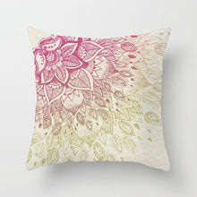 Load image into Gallery viewer, Fuwatacchi Geometric Pattern Pillow Cases Mandala Flower Pillows Cover for Home Sofa Chair Square Blue Cushion Covers Decoration
