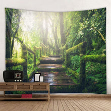 Load image into Gallery viewer, Beautiful Natural Forest Printed Large Wall Tapestry Cheap Hippie Wall Hanging Bohemian Wall Tapestries Mandala Wall Art Decor
