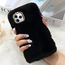 Load image into Gallery viewer, Luxury Plush Fur Fluffy Case For iPhone 11 Pro Max X XR Xs Cute Winter Soft Furry Cover For iPhone 8 Plus 7 6S 6 5 5S SE 2020
