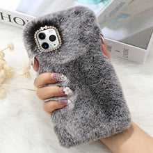 Load image into Gallery viewer, Luxury Plush Fur Fluffy Case For iPhone 11 Pro Max X XR Xs Cute Winter Soft Furry Cover For iPhone 8 Plus 7 6S 6 5 5S SE 2020
