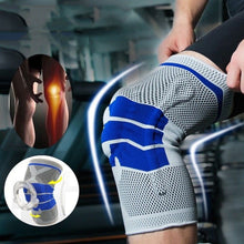Load image into Gallery viewer, Silicone Spring Full Knee Brace Strap Patella Medial Support Strong Meniscus Compression Protection Sport Pads Running Basket
