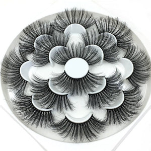 7 pairs 25 mm mink eyelashes 3d eyelashes natural false eyelashes thick eyelashes eye makeup eyelash extension supplies