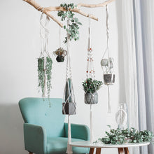 Load image into Gallery viewer, boho macrame wall hanging planter tapestry plant wall hanging room decoration wall art  room decor farmhouse decor
