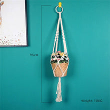 Load image into Gallery viewer, boho macrame wall hanging planter tapestry plant wall hanging room decoration wall art  room decor farmhouse decor
