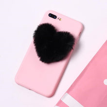 Load image into Gallery viewer, Cute Fur Fluffy Phone Case For iPhone 11 Pro Max X Xr Xs Max 6S 7 8 PLUS 5 5S SE Luxury Soft TPU Back Shell Girl Cover Gift
