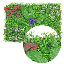 Load image into Gallery viewer, DIY Artificial Plant Wall 40x60cm Plastic Home Garden TV Background Shop The Mall Home Decoration Green Carpet Turf Jungle Party
