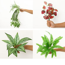 Load image into Gallery viewer, DIY Artificial Plant Wall 40x60cm Plastic Home Garden TV Background Shop The Mall Home Decoration Green Carpet Turf Jungle Party
