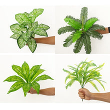 Load image into Gallery viewer, DIY Artificial Plant Wall 40x60cm Plastic Home Garden TV Background Shop The Mall Home Decoration Green Carpet Turf Jungle Party
